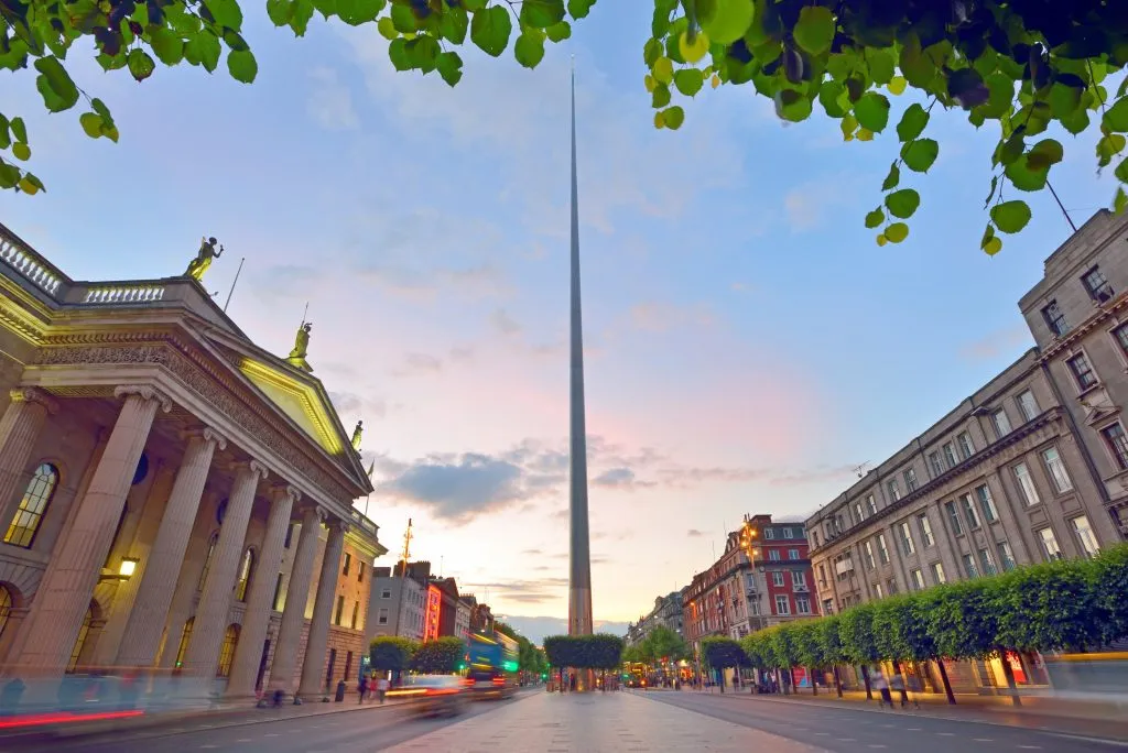 Dublin, Irlande symbole du centre - spire